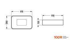 Умывальник WeltWasser ELBACH 78575-60 GL-WT (299256)