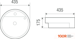 Умывальник WeltWasser DEILBACH 4003 (299060)