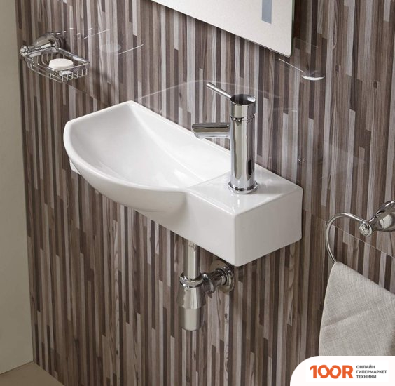 Умывальник WeltWasser AISBACH 7945 GL-WT R (БЕЛЫЙ ГЛЯНЕЦ) (299055)