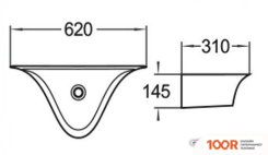 Умывальник WeltWasser AISBACH 78205 GL-WT (299049)