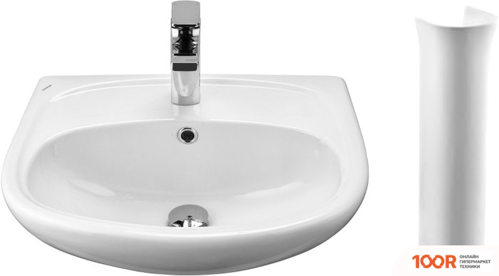 Умывальник Santek АНИМО-50 1.WH11.0.496+1.WH11.0.587 (298669)