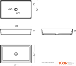 Умывальник Sanita Luxe NOVEL SLIM 60 NOV60SLWB01 (298624)