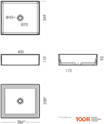 Умывальник Sanita Luxe NOVEL SLIM 40 NOV40SLWB01S (298623)