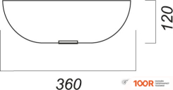 Умывальник Sanita Luxe INFINITY 60 INFSLWB01 (298609)
