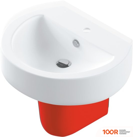 Умывальник Sanita Luxe BEST COLOR MOTION 55.8 BSTSLWB01+BSTSLSP03 (298600)