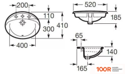 Умывальник Roca ADORA 7327204000 (298487)