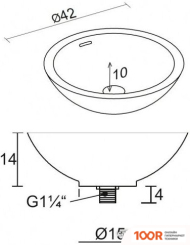 Умывальник Riho AVELLA F7AN6042421114 (298479)