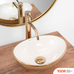 Умывальник Rea SOFIA MINI (БЕЛЫЙ/ЗОЛОТИСТЫЙ) (298451)