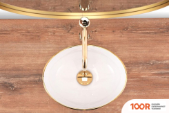 Умывальник Rea SOFIA MINI (БЕЛЫЙ/ЗОЛОТИСТЫЙ) (298451)