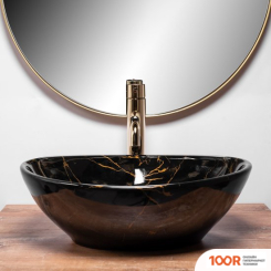 Умывальник Rea SOFIA (ЧЕРНЫЙ МРАМОР ГЛЯНЦЕВЫЙ) (298446)