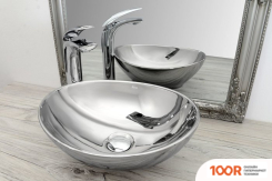 Умывальник Rea SOFIA (СЕРЕБРИСТЫЙ) (298442)