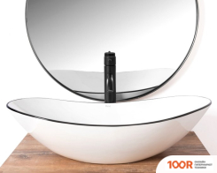 Умывальник Rea ROYAL (ЧЕРНЫЙ/БЕЛЫЙ) (298410)