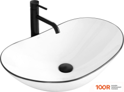 Умывальник Rea ROYAL (ЧЕРНЫЙ/БЕЛЫЙ) (298410)