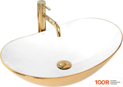 Умывальник Rea ROYAL (БЕЛЫЙ/ЗОЛОТИСТЫЙ) (298402)