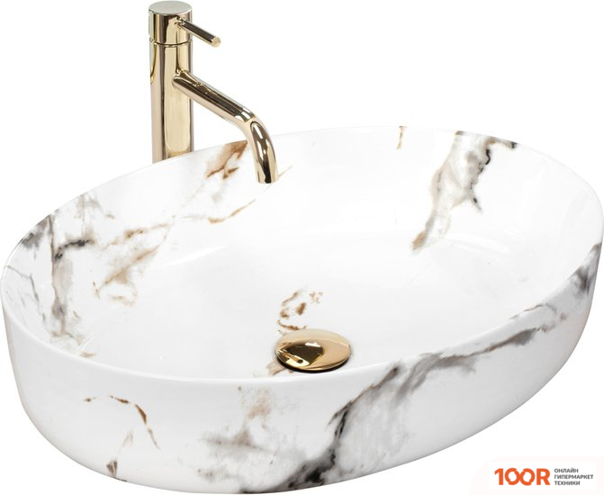 Умывальник Rea QUEEN (CARRARA SHINY) (298390)