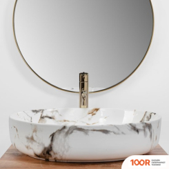 Умывальник Rea QUEEN (CARRARA SHINY) (298390)