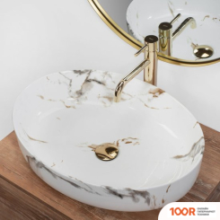 Умывальник Rea QUEEN (CARRARA SHINY) (298390)