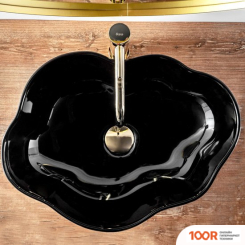 Умывальник Rea PEARL (ЧЕРНЫЙ ГЛЯНЦЕВЫЙ) (298388)
