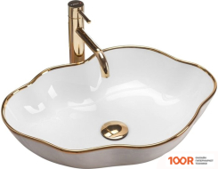 Умывальник Rea PEARL (БЕЛОЕ ЗОЛОТО) (298384)