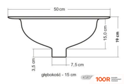 Умывальник Rea MAGARI U0064 (298341)