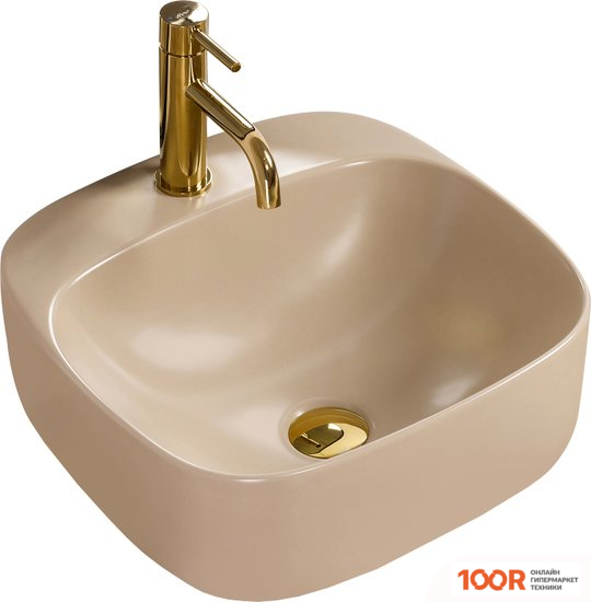 Умывальник Rea LUIZA 42 (БЕЖЕВЫЙ МАТОВЫЙ) (298338)