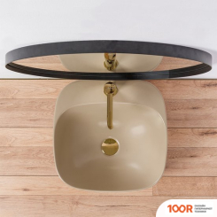 Умывальник Rea LUIZA 42 (БЕЖЕВЫЙ МАТОВЫЙ) (298338)