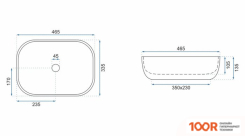 Умывальник Rea LIVIA U3800 (298335)