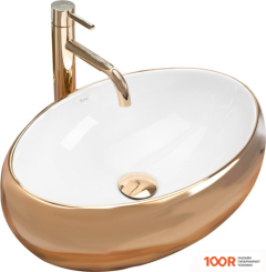 Умывальник Rea LINDA (БЕЛЫЙ/ЗОЛОТИСТЫЙ) (298323)