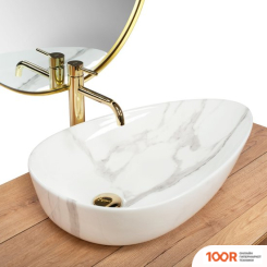 Умывальник Rea GRETA 65 BIANCO SHINY REA-U6501 (298295)