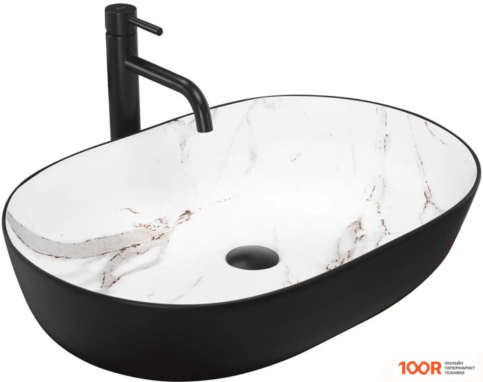 Умывальник Rea CLEO BLACK/AIAX MATT (298253)