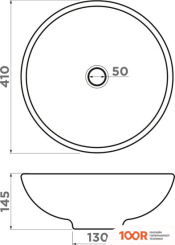 Умывальник Omoikiri HITOMI-WH (NATCERAMIC/MARBLE) (298164)