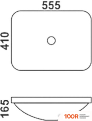 Умывальник Melana MLN-1422C (298006)