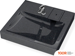 Умывальник MARRBAXX СТАЙЛ V50 (ЧЕРНЫЙ Q4, С КРОНШТЕЙНОМ, БЕЗ СИФОНА) (297987)