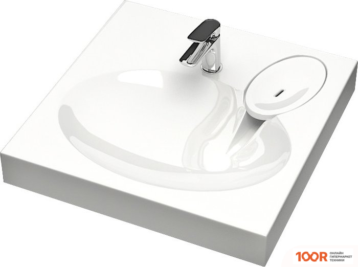 Умывальник MARRBAXX МЭЙСИ V5 (СИГНАЛЬНО БЕЛЫЙ D1, С КРОНШТЕЙНОМ, БЕЗ СИФОНА) (297981)