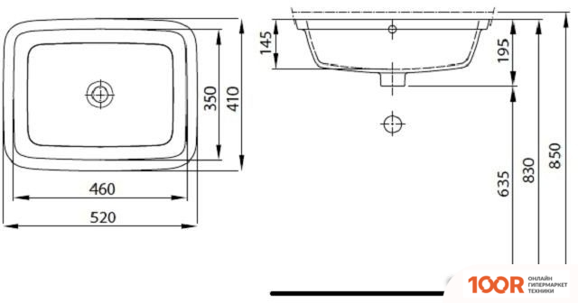 Умывальник Kolo STYLE L21846000 (297888)