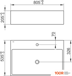 Умывальник Keuco EDITION 39062908001 (297877)