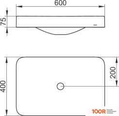 Умывальник Keuco EDITION 31570317500 (297875)