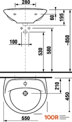 Умывальник Jika LYRA 8.1427.1.000.104.9 (297834)