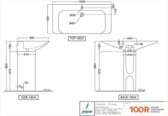 Умывальник Jaquar LAS-WHT-91805 (297826)
