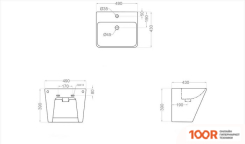 Умывальник Jaquar KUS-WHT-35803 (297816)