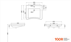 Умывальник Jaquar DIS-WHT-93801 (297798)