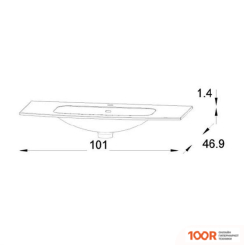Умывальник Jacob Delafon NONA EB1881RU-00 (297687)