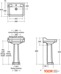 Умывальник Ideal Standard WAVERLEY U470201 (297628)