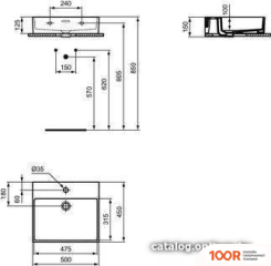 Умывальник Ideal Standard EXTRA T372601 (297602)