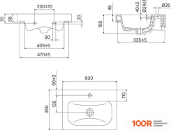 Умывальник IDDIS OPTIMA HOME 3505000I28 (297569)