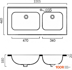 Умывальник Grossman GR-3040-2 (297524)