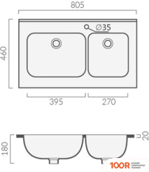 Умывальник Grossman GR-3039-2 (297523)