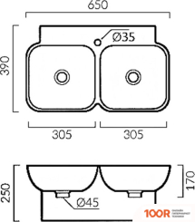 Умывальник Grossman GR-3037-2 (297522)