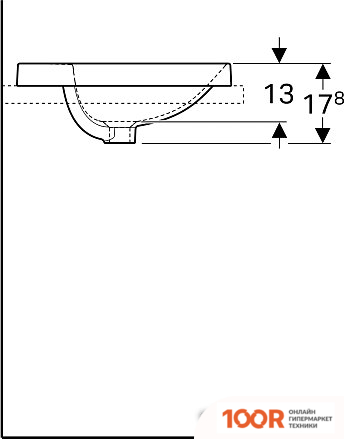 Умывальник Geberit VARIFORM 500.707.01.2 (297453)