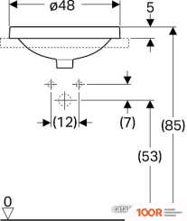 Умывальник Geberit VARIFORM 500.707.01.2 (297453)